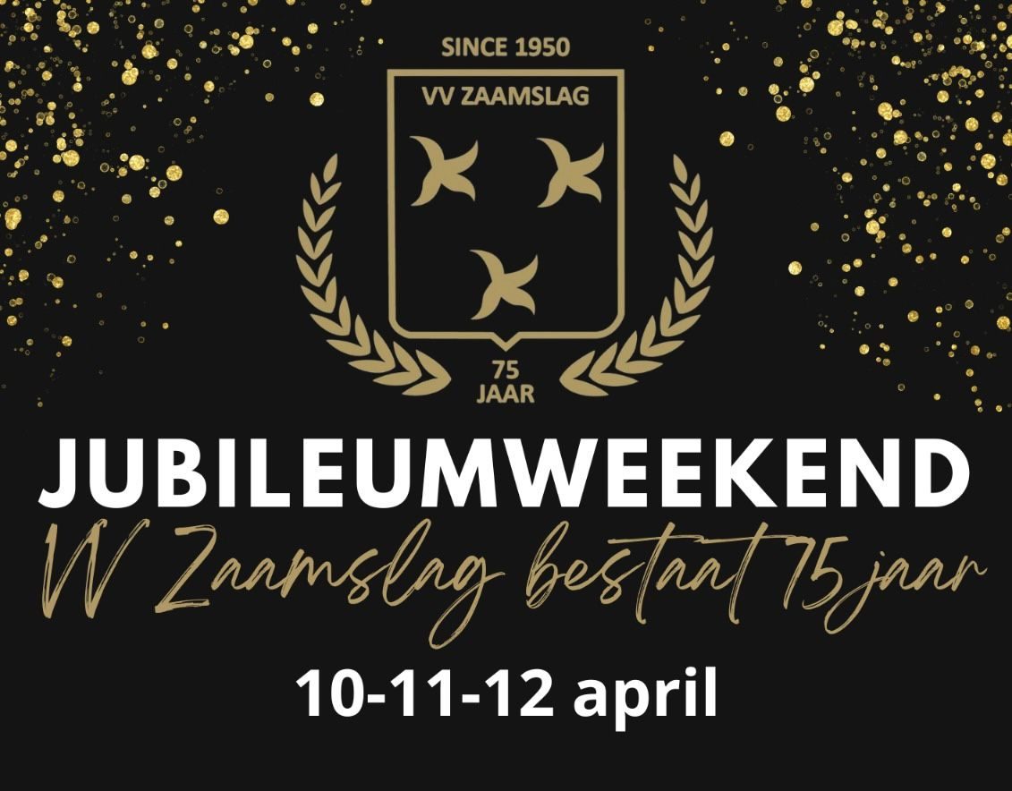 Jubileumweekend VV Zaamslag 75 jaar!