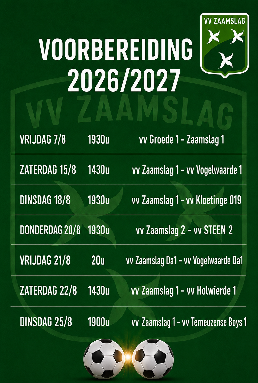 Schema voorbereiding