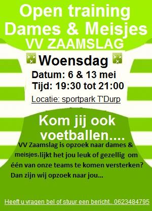 Gezocht: Dames/Meiden die graag voetballen!