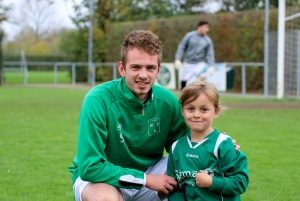 Fleur Eggebeen met Koen Post